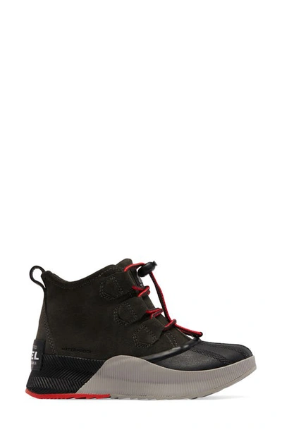 Sorel Kids' Out 'n About Classic Waterproof Boot In Jet/ Black