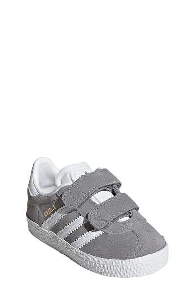 Adidas Originals Babies' Gazelle Sneaker In Grey/ White/ Gold | ModeSens