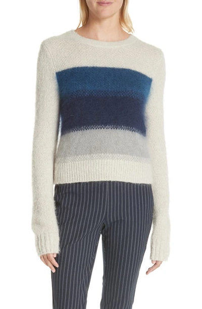 Shop Rag & Bone Holland Ombré Stripe Sweater In Ivory/ Blue