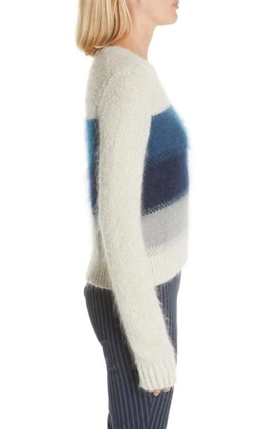 Shop Rag & Bone Holland Ombré Stripe Sweater In Ivory/ Blue