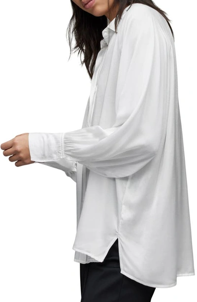 Shop Allsaints Oana Button-up Shirt In White