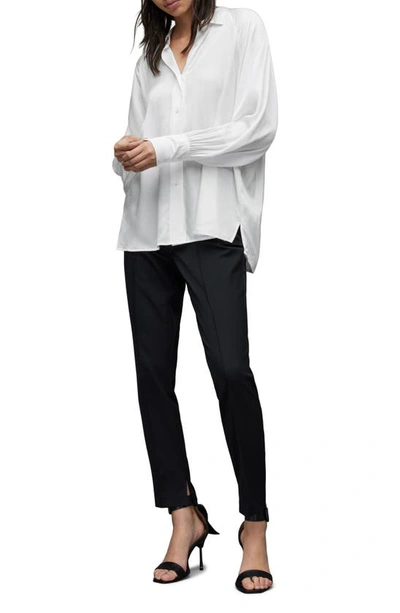 Shop Allsaints Oana Button-up Shirt In White