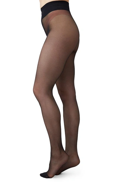 Swedish Stockings Malva Premium Tights Black In Black