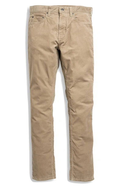 Rodd & Gunn Stirling 2 Skinny Leg Corduroy Pants In Sand