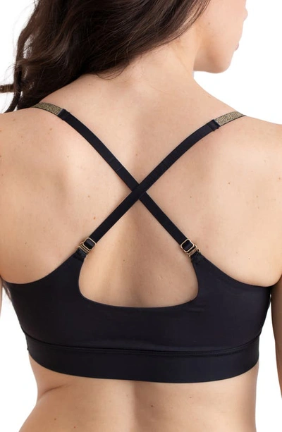 Uwila Warrior Soft Bralette In Tap Shoe Black