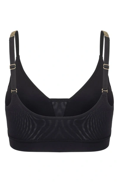 Uwila Warrior Soft Bralette In Tap Shoe Black
