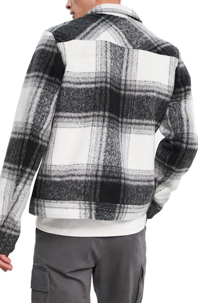 ASOS DESIGN HARRINGTON PLAID JACKET 