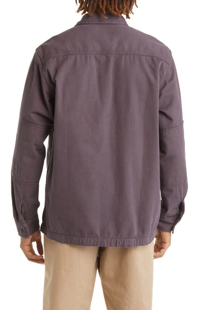 Carhartt Purple Charter Long Sleeve Cotton Shirt In Artichoke 