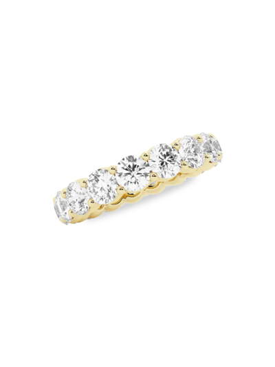 Saks Fifth Avenue Women's Build Your Own Collection 14k Yellow Gold & Lab Grown Round Diamond Eternity Band In 4 Tcw Yellow Gold