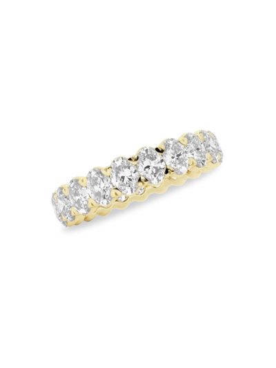 Saks Fifth Avenue Women's Build Your Own Collection 14k Yellow Gold & Lab Grown Oval Diamond Eternity Band In 3 Tcw Yellow Gold