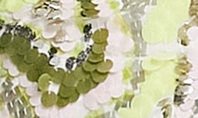 Shop Asos Design Paillette Embellished Minidress In Green Multi