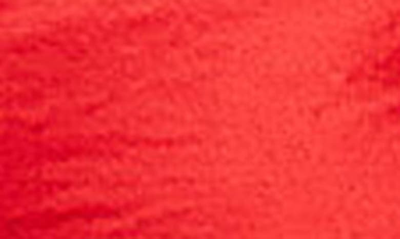 Shop Asos Design Long Sleeve Satin Draped Maxi Dress In Red