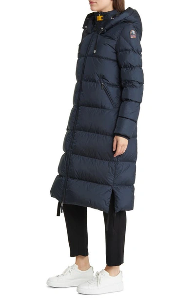 Shop Parajumpers Panda Hooded Down Puffer Parka In Ink Blue