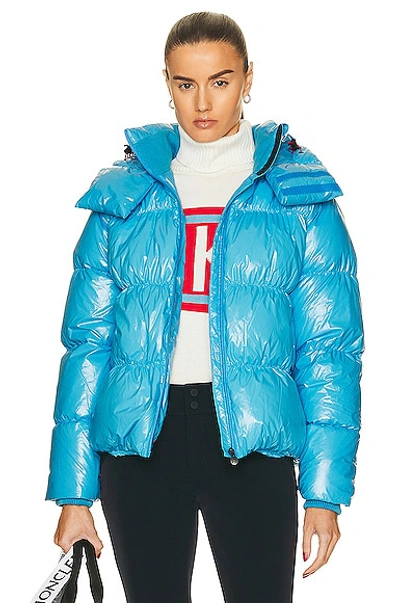Shop Perfect Moment January Duvet Jacket In Sky Blue Cire
