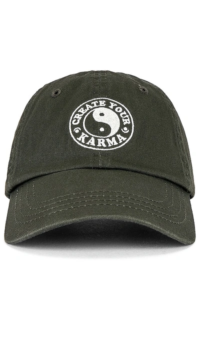 Shop Spiritual Gangster Yin Yang Dad Hat In Leaf