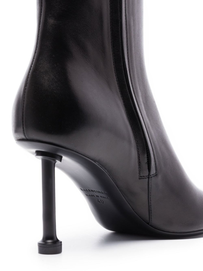 Shop Balenciaga Fetish 85mm Ankle Boots In Black