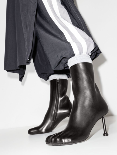 Shop Balenciaga Fetish 85mm Ankle Boots In Black