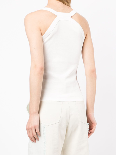Shop Dion Lee A-frame Reversible Tank Top In White