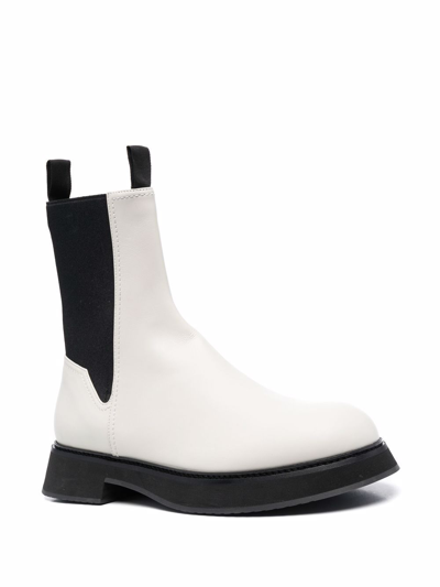 Shop Nina Ricci Slip-on Ankle Boots In White