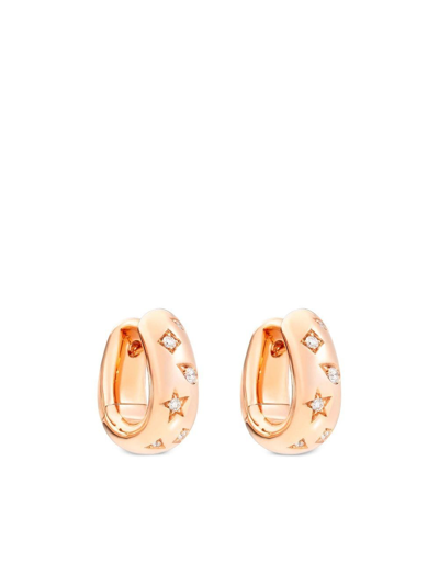 Shop Pomellato 18kt Rose Gold Iconica Huggie Earrings In Pink