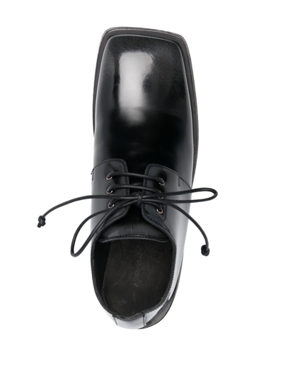 Shop Marsèll Square-toe Oxford Shoes In Black