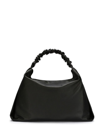 Shop Dolce & Gabbana Maxi Soft Nappa Leather Shoulder Bag In Black