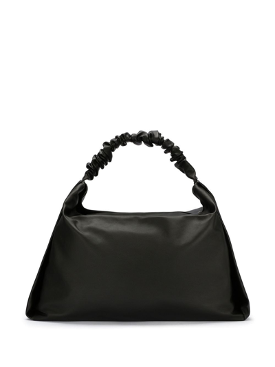 Shop Dolce & Gabbana Maxi Soft Nappa Leather Shoulder Bag In Black
