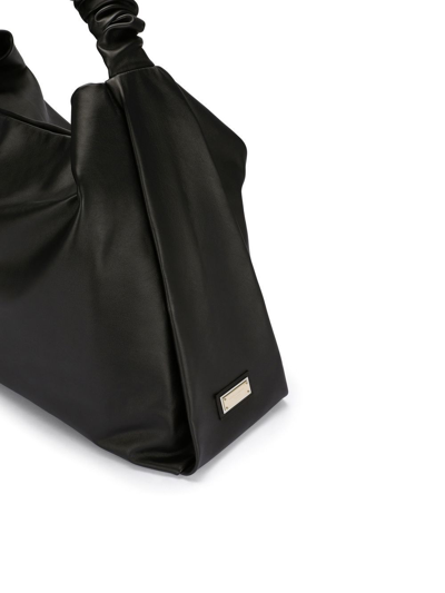 Dolce & Gabbana Ruched-detail Tote Bag In Black