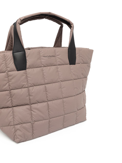 Veecollective Vee Collective Padded Mini Tote Bag In Neutrals