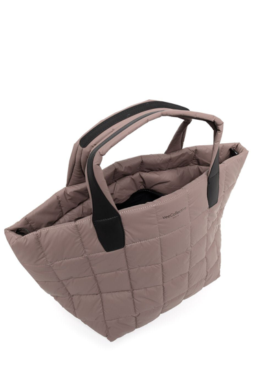 Veecollective Vee Collective Padded Mini Tote Bag In Neutrals