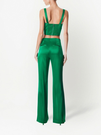 Shop Alice And Olivia Jeanna Bustier Top In Green