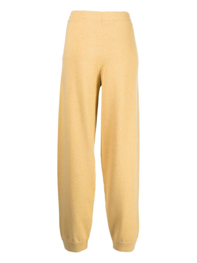 Isabel Marant Étoile Kira Knitted Track Pants In Yellow