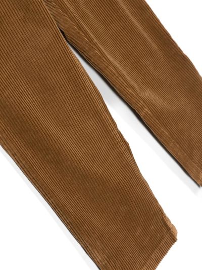 Shop Ralph Lauren Corduroy Straight Leg Trousers In Brown