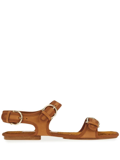Ferragamo Nomadic Stories Sandal In Brown