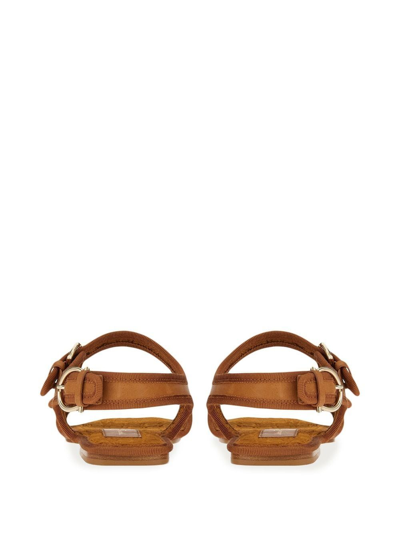 Ferragamo Nomadic Stories Sandal In Brown
