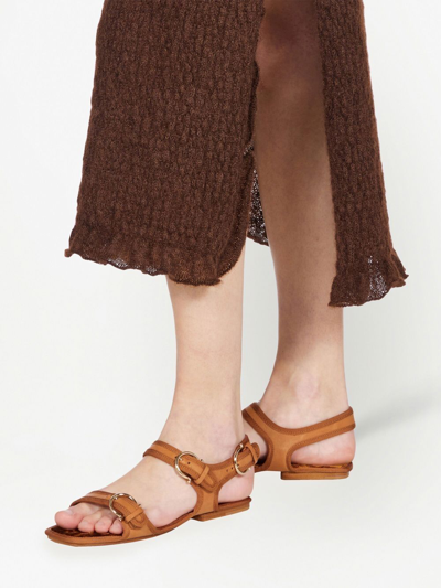 Ferragamo Nomadic Stories Sandal In Brown