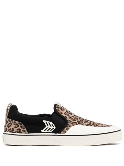 Shop Cariuma Skate Pro Leopard-print Sneakers In Brown