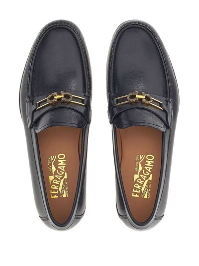 Ferragamo Man Loafers Black Size 8 Calfskin In Black