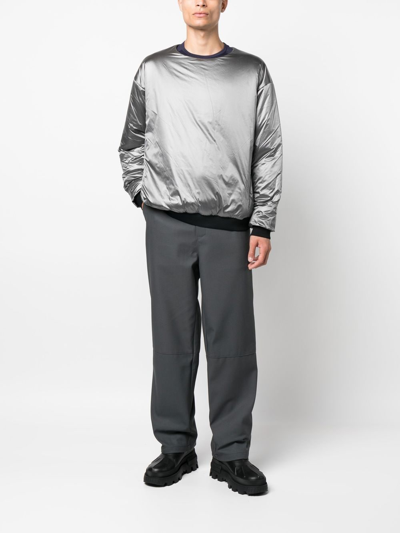 Shop Acronym Primaloft® Insulated Sweatshirt In Grey