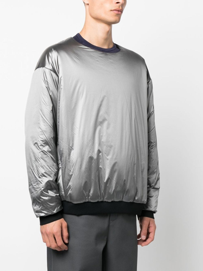 Shop Acronym Primaloft® Insulated Sweatshirt In Grey