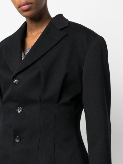 Shop Comme Des Garçons Detached Single-breasted Coat In Black