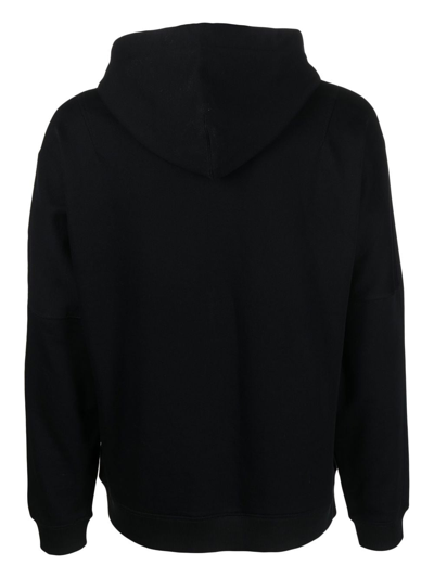 Shop Theory Drawstring Pullover Hoodie In Black