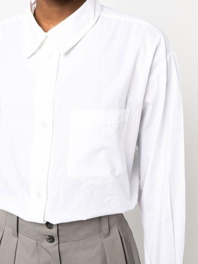 Shop Skall Studio Edgar Organic Cotton Shirt In White