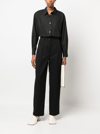 Skall Studio Edgar Organic Cotton Shirt In Black