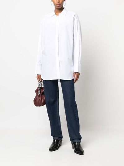 Shop Closed Button-up Organic Cotton Shirt In White
