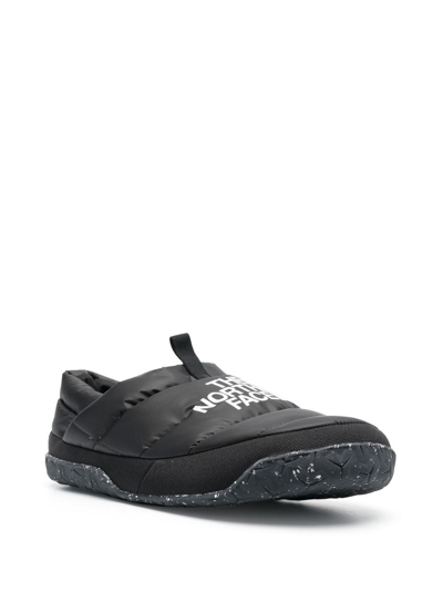 Shop The North Face Nuptse Logo-print Puffer Mules In Black