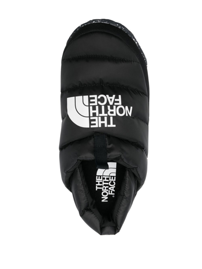 Shop The North Face Nuptse Logo-print Puffer Mules In Black