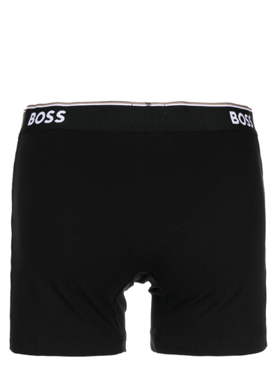 Hugo Boss Logo-waistband Boxers Set Of 3 In Grey