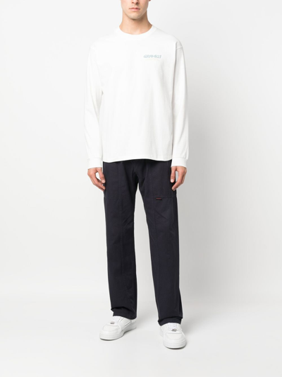 Gramicci Mid-rise Straight-leg Trousers In Blue