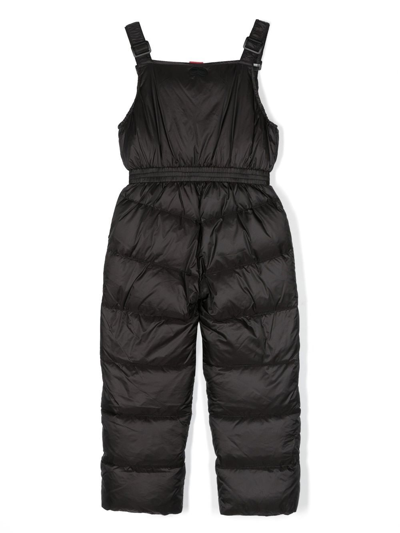 Shop Ai Riders On The Storm Young Padded Sleeveless Dungarees In Black